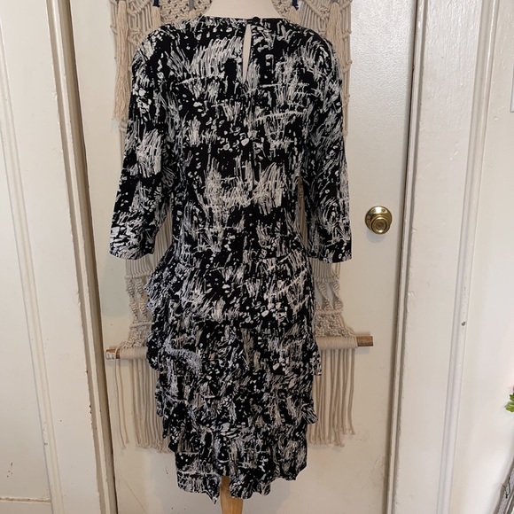 Choon 80’s long sleeve ruffle dress size 8 - Picture 5 of 6